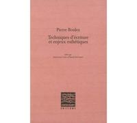 Pierre Boulez, techniques d'écriture et enjeux esthétiques CD