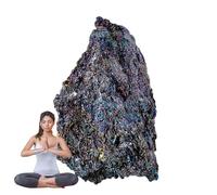 Pierre brute arc-en- brute naturelle colorée pour la méditation, naturelle portable à tomber, pierre de décoration de la maison pour salon, affichage de la maison