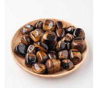 Pierre brute en cristal naturel marron de 200 g - Grandes particules polies - Pierre naturelle brute parfumée - Pierre de décoration d'intérieur - 1,5 à 2 cm