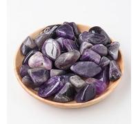Pierre brute en cristal naturel violet de 200 g - Grande particule polie - Pierre naturelle brute parfumée - Pierre de décoration d'intérieur - Pierre de 1,5 à 2 cm
