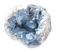 Pierre brute minérale naturelle pour cristallothérapie méditation cristaux (CÉLESTINE DRUSE 3-4 CM)