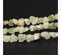 Pierre brute naturelle brute fluorite améthyste tourmaline lapis lazuli pépite de cristal fumé perles minérales, no.17, prehnite, 7-11 mm