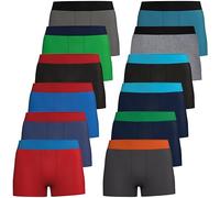 Pierre Calvini Lot de 12 Boxers pour Garcons (Black, 9-10)