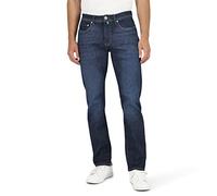 Pierre Cardin 5-Pocket Lyon Tapered Jeans, Buffes usés Bleu foncé, 44W x 34L Homme