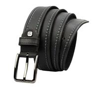 Pierre Cardin 612 KAM02 Ceinture élégante en cuir pour homme Boucle classique Noir Longueur de la sangle 125 cm, Noir , 125 cm