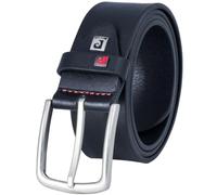 Pierre Cardin ceinture homme de cuir de vachette pleine fleur, 40 mm large et 3,8 mm fort, ajustable, ceinture, ceinture de cuir, ceinture pour jeans, noir, Größe/Size:90, Farbe/Color:noir
