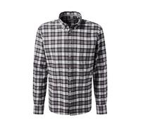 PIERRE CARDIN Chemise gris chiné / noir / blanc, Taille XXXL