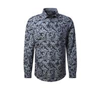 PIERRE CARDIN Chemise opal / bleu foncé, Taille M