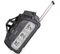 Pierre Cardin CL769 Grand sac fourre-tout léger avec roues - Sac à roulettes,Roues durables testées contre le stress,Chariot et options de transport,Sac de voyage à roulettes, gris, Medium Grey 26"