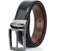 Pierre Cardin leather belt men's belt genuine leather belt premium quality from Germany, Farbe/Color:marron, Size US/EU:Bundweite 90 cm Gesamtlänge 105 cm W 35.5 L