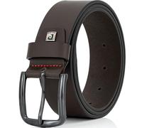 Pierre Cardin leather belt men's belt genuine leather belt premium quality from Germany, Farbe/Color:marron, Size US/EU:Bundweite 110 cm Gesamtlänge 125 cm W 43.5 XL