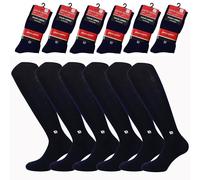 Pierre Cardin Lot de 6 paires de chaussettes pour homme, 100 % coton, fabriquées en Italie, fil d'Écosse, chaussettes longues pour homme, de haute qualité, de confort, d'élégance et de douceur, 6