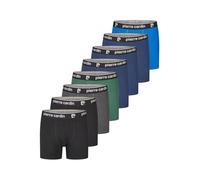 Pierre Cardin Lot de 8 boxers basiques pour homme - En coton - Style rétro - Stretch - Noir, bleu marine, gris, vert, bleu, rouge, tailles M, L, XL, XXL, 3XL, 4XL, 5XL