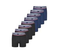 Pierre Cardin Lot de 8 boxers pour homme - En coton - Basic Trunks - Sous-vêtements rétro - Set de boxers stretch - Noir, Marine, Gris, Vert, Bleu, Rouge - Tailles M, L, XL, XXL, 3XL, 4XL, 5XL, XXL