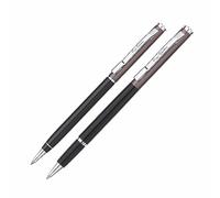 Pierre Cardin Magnifique coffret cadeau de qualité supérieure avec stylo à bille à mécanisme torsadé et stylo roller Idéal pour Noël, Nouvel An et cadeau d'entreprise