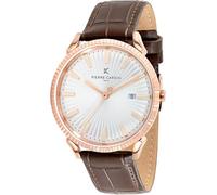 Pierre Cardin Montre analogique à quartz pour homme avec bracelet en cuir CPI.2135