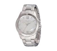 Pierre Cardin Observatoire éclat CF.1009.MS Montre en acier inoxydable blanc pour femme, Multicolore