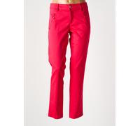 pierre cardin pantalons femme de couleur rouge 40