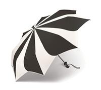 Pierre Cardin Parapluie de poche automatique - Motif tournesol - Noir et blanc - Édition noir et blanc, noir/blanc