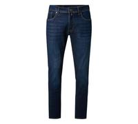 Pierre Cardin PC-Laval Denim Pantalon pour homme Coupe moderne, Bleu foncé usé moustache 7788 6816, 42W / 30L