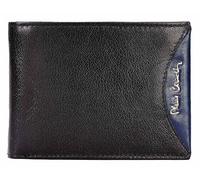 PIERRE CARDIN PIERRE CARDIN Portefeuille pour Homme, Fin, pour Homme, Petit et Fin, avec Porte-Monnaie, Porte-Monnaie, Porte-Monnaie, Portefeuille pour garçon (Noir/Bleu)