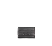 PIERRE CARDIN Portafoglio da donna 100% Vera Pelle. Prodotto artigianale. Prodotto Fashion 6334-130 Nero 15x10x3 cm