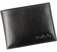 Pierre Cardin | Porte-monnaie classique et élégant pour homme, en cuir naturel, noir, 12x9 cm
