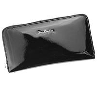 Pierre Cardin Portefeuille Femme en Cuir Véritable - Élégant et Spacieux - Noir - 20 x 11 x 4 cm