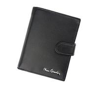 Pierre Cardin Portefeuille Homme avec Blocage RFID 100% Cuir Naturel 10,5x13x3 cm Peut contenir jusqu'à 18 Cartes 2 Compartiments à Billets 1 Poche à Monnaie Fermeture zippée Couleur Noire