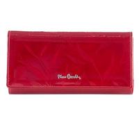 PIERRE CARDIN Portefeuille pour femme, en cuir véritable, beau, grand, spacieux, cuir, cadeau, portefeuille avec porte-monnaie, porte-billets, portefeuille pour fille, rouge, L, Élégant