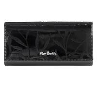PIERRE CARDIN Portefeuille pour femme, en cuir véritable, beau, grand, spacieux, cuir, cadeau, portefeuille avec porte-monnaie, porte-billets, portefeuille pour fille, Noir , L, Élégant