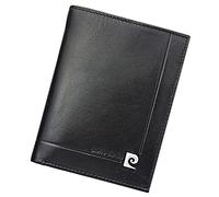 Pierre Cardin Portefeuille pour Homme 100% Cuir Naturel Grande Taille Deux Compartiments pour l'argent Liquide Peut contenir jusqu'à 10 Cartes Couleur Noire