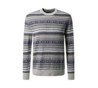PIERRE CARDIN Pull-over bleu fumé / noisette / gris / noir, Taille M