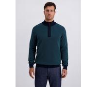 PIERRE CARDIN Pull-over turquoise / bleu foncé, Taille M