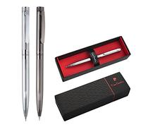 Pierre Cardin® Renee Porte-mine rotatif avec gravure | Étui pour stylo de qualité supérieure | mine graphite | cadeau personnalisé | nom | gravé | anniversaire | anniversaire (argent)