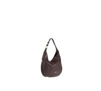 Pierre Cardin Sac à bandoulière pour femme en cuir véritable Made in Italy 33 x 25,5 x 12 cm 55096, marron foncé, Taille unique