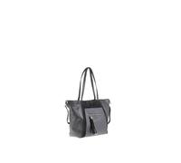 Pierre Cardin Sac à main pour femme en cuir véritable Made in Italy 48 x 30 x 16 cm 55106, gris, Taille unique