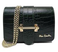 PIERRE CARDIN Sac femme, Vrai Cuir, Cuir Petit, À l'épaule, Multifonction, Élégant, Sac pour Femme, À l'épaule, Multifonction, Sacs Femme, Vert forêt