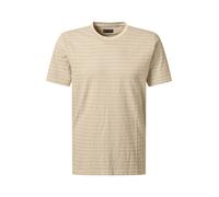 PIERRE CARDIN T-Shirt beige / blanc, Taille L