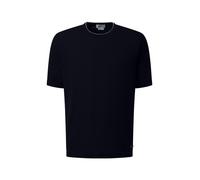 PIERRE CARDIN T-Shirt bleu foncé / blanc cassé, Taille S