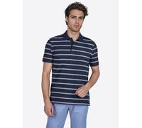 PIERRE CARDIN T-Shirt bleu marine / blanc, Taille XL