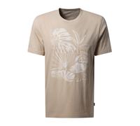 PIERRE CARDIN T-Shirt noisette / blanc, Taille M