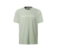 PIERRE CARDIN T-Shirt vert pastel / blanc cassé, Taille S