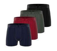 pierre cardin underwear Boxer Homme Ultra-Doux, Caleçon Homme Stretch & Confortable (Lot de 4), Rouge Taille L