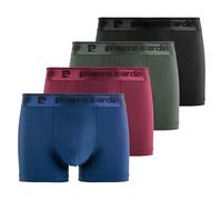 Pierre Cardin Underwear Boxer Homme Ultra-Doux, Caleçon Homme Stretch & Confortable (Lot de 4), Taille M - Bleu/Rouge/Vert/Noir
