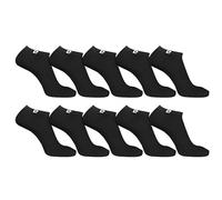 Chaussette Homme Coton Peigné - Lot de 10 - Chaussettes Basses Homme, Confortables & Respirantes, Noir 40/46