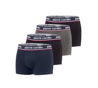 Pierre Cardin Underwear Boxer Homme Coton, Caleçon Homme Naturel et Hypoallergénique (Lot de 4), Taille L - Gris/Blanc/Rouge/Noir