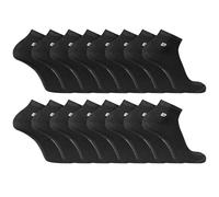 Chaussette Homme Coton Peigné - Lot de 8 - Chaussettes Basses Homme, Confortables & Respirantes, Noir 40/46