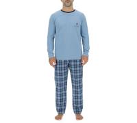 Pierre Cardin Underwear Homme Pca/1/Enl/226 Ensemble De Pijama, Bleu Clair/Bleu, L EU