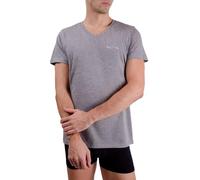 pierre cardin underwear T-Shirt Homme Coton, Tee Shirt Signature, Col v avec Broderie, Gris L